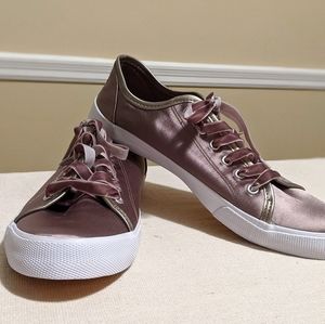 Mossimo Taupe Satin Sneakers